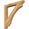 Ekena Millwork Imperial Slat Rough Sawn Bracket w/ Offset Brace, Western Red Cedar, 6"W x 42"D x 42"H BKT0604X42X42IMP06RWR - alternate 1